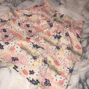 Cute ruffled floral skirt